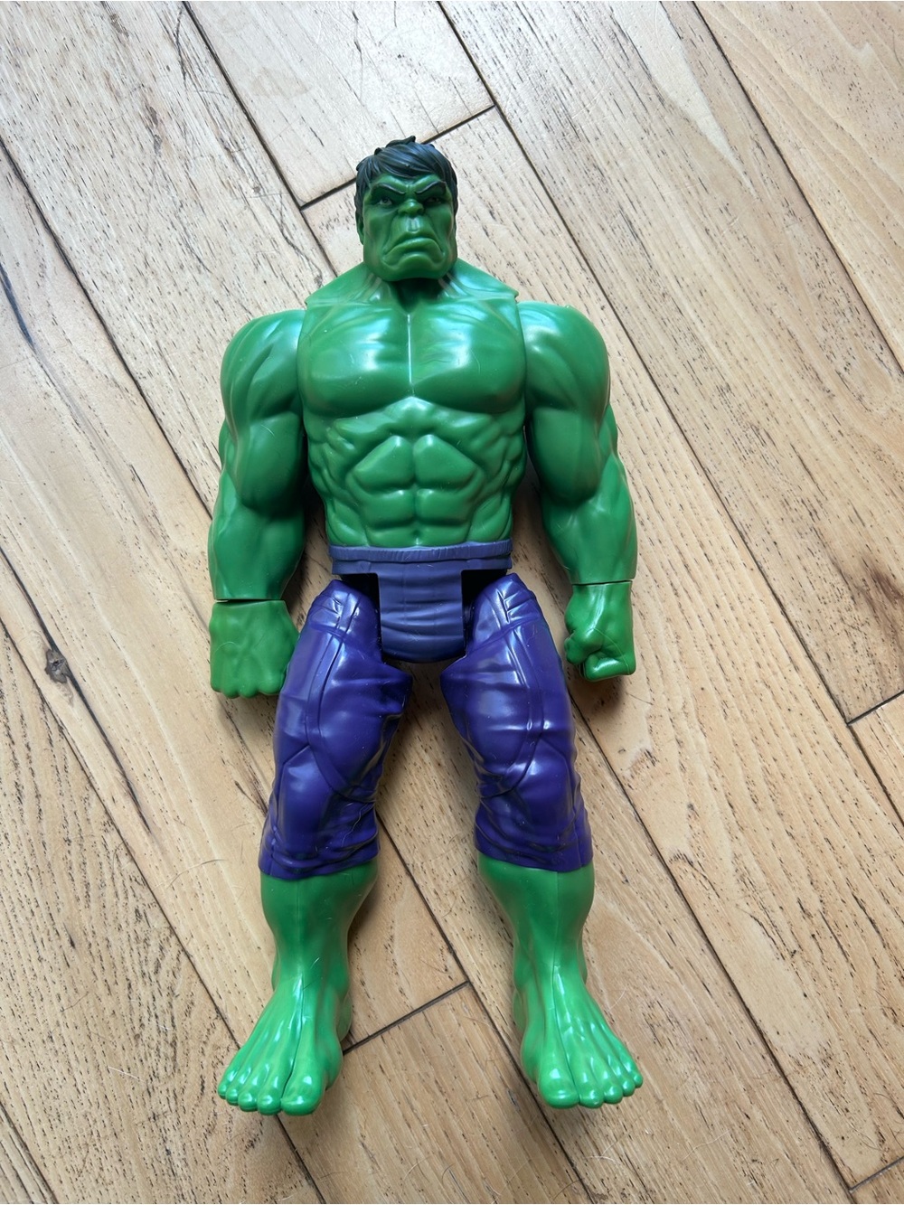 Green Hulk Action Figure with Purple Shorts - Kids Toy